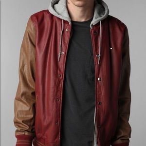 Hooded Varsity Jacket OBEY